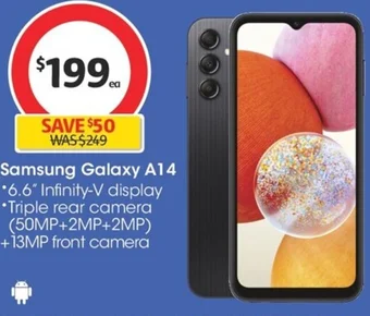 Coles Samsung Galaxy A14 offer