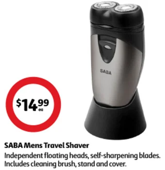 Coles SABA Mens Travel Shaver offer