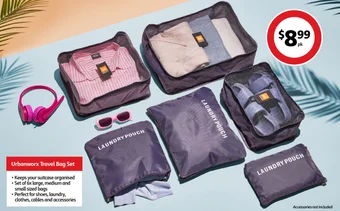 Coles Urbanworx Travel Bag Set offer