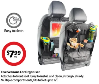Coles Five Seasons Car Organiser offer