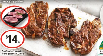 IGA Australian Lamb Forequarter Chops offer