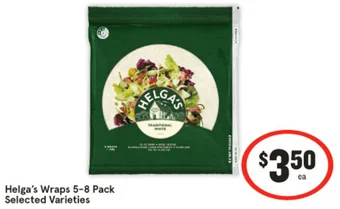 IGA Helga's Wraps 5-8 Pack offer