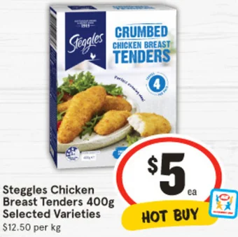 IGA Steggles Chicken Breast Tenders 400g offer