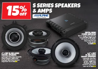 Autobarn S SERIES SPEAKERS & AMPS offer