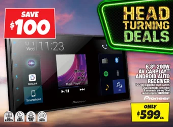 Autobarn 6.8 200W AV CARPLAY ANDROID AUTO RECEIVER offer