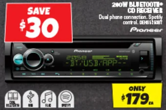 Autobarn 200W BLUETOOTH+ CD RECEIVER offer