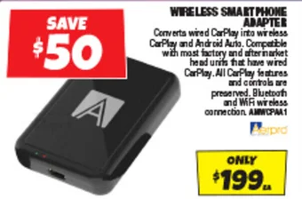 Autobarn WIRELESS SMARTPHONE ADAPTER offer