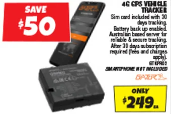 Autobarn 4G GPS VEHICLE TRACKER offer