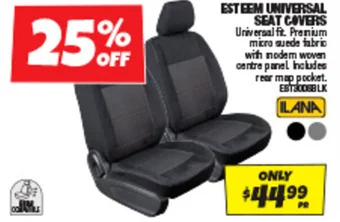 Autobarn ESTEEM UNIVERSAL SEAT COVERS offer