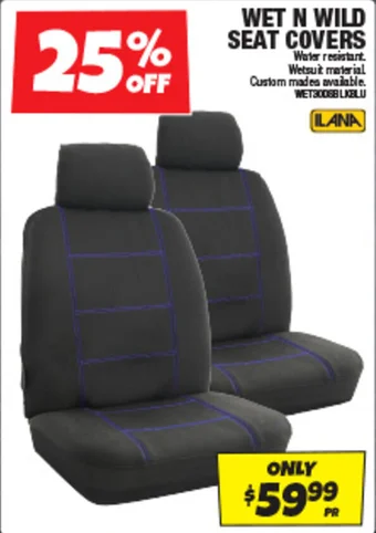 Autobarn WET N WILD SEAT COVERS offer