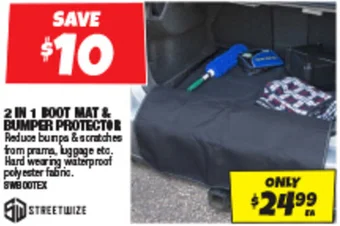 Autobarn 2 IN 1 BOOT MAT & BUMPER PROTECTOR offer