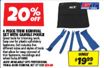 Autobarn 5 MECE TRIM REMOVAL SET WITH CANVAS POUCH offer