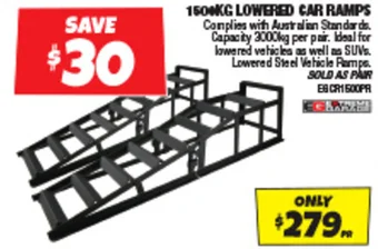 Autobarn 150 KG LOWERED CAR RAMPS offer