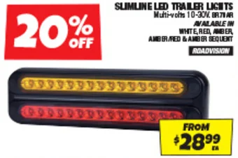 Autobarn SLIMLINE LED TRAILER LIGHTS offer