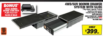 Autobarn 4WD/SUV 900MM DRAWER SYSTEM WITH SLIDE offer