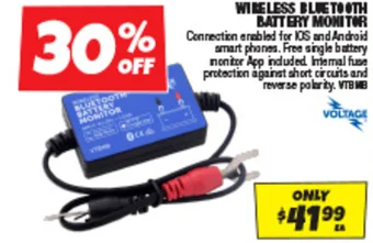 WIRELESS BLUETOOTH BATTERY MONITOR