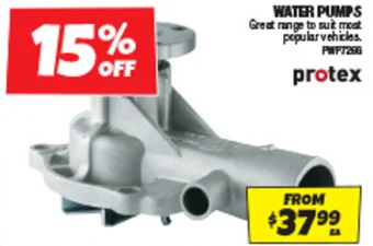Autobarn WATER PUMPS offer