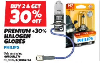 Autobarn PREMIUM +30% HALOGEN GLOBES offer