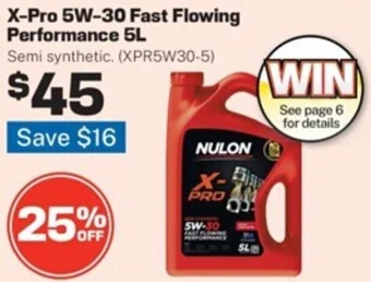 Repco X-Pro 5W-30 Fast Flowing Performance 5L offer