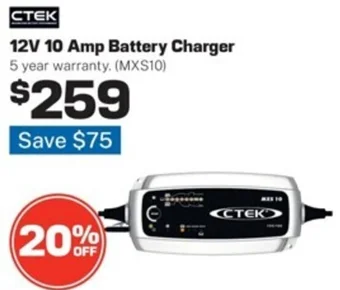 Repco 12V 10 Amp Battery Charger offer