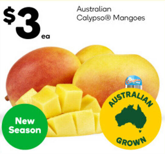 Australian Calypso Mangoes offer at Woolworths