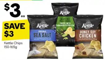 Woolworths Kettle Chips 150-165g offer