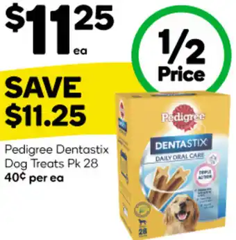 Woolworths Pedigree Dentastix Dog Treats Pk 28 offer
