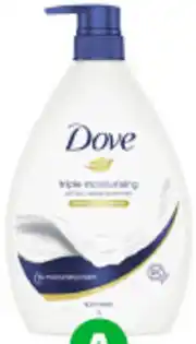 Woolworths Dove Triple Moisturising Body Wash 1 Litre offer