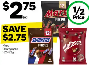 Woolworths Mars Sharepacks 132-192g offer