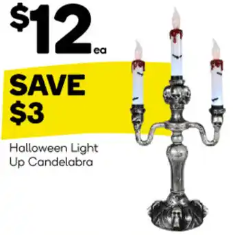 Woolworths Halloween Light Up Candelabra offer