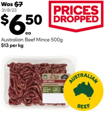 Woolworths Australian Beef Mince 500g offer