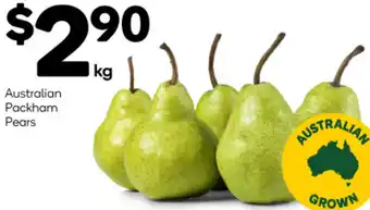 Woolworths Australian Packham Pears offer