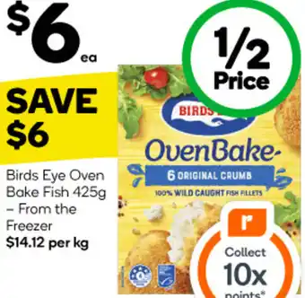 Woolworths Birds Eye Oven Bake Fish 425g offer