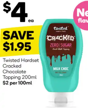 Woolworths Twisted Hardset Cracked Chocolate Topping 200ml offer