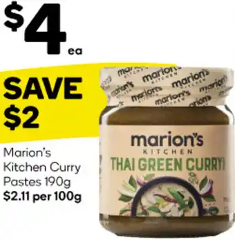 Woolworths Marion's Kitchen Curry Pastes 190g offer