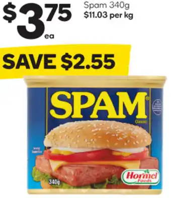 Woolworths Spam 340g offer