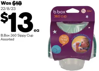Woolworths B.Box 360 Sippy Cup Assorted offer