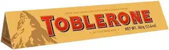 IGA Toblerone chocolate 360g selected varieties offer