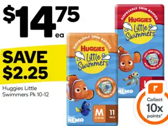 Woolworths Huggies Little Swimmers Pk 10-12 offer