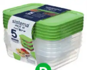 Woolworths Sistema Nest It Container 870ml Pk 5 offer