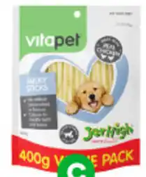 Woolworths Vitapet Jerhigh Variety Sticks 400g offer