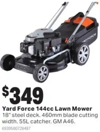 Mitre 10 Yard Force 144cc Lawn Mower offer