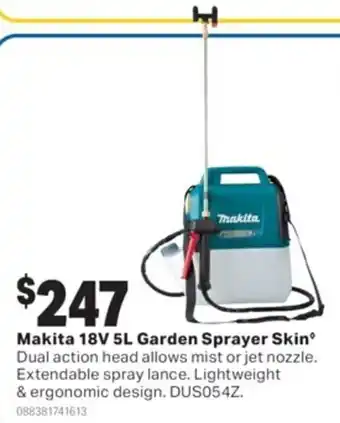 Mitre 10 Makita 18V 5L Garden Sprayer Skin offer