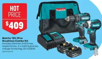 Mitre 10 Makita 18V 2Pce Brushless Combo Kit offer
