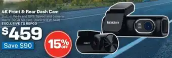Repco 4K Front & Rear Dash Cam offer