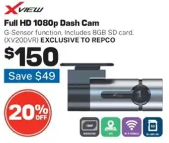 Repco Full HD 1080p Dash Cam offer