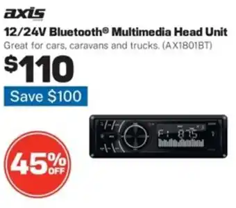12/24V Bluetooth Multimedia Head Unit