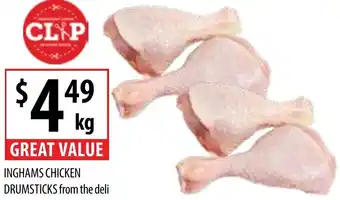 Supabarn INGHAMS CHICKEN DRUMSTICKS offer