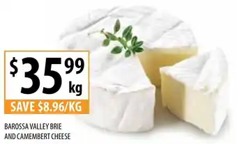Supabarn BAROSSA VALLEY BRIE AND CAMEMBERT CHEESE offer