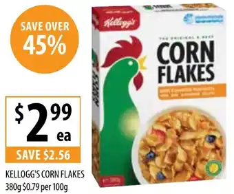 Supabarn KELLOGG'S CORN FLAKES 380g offer
